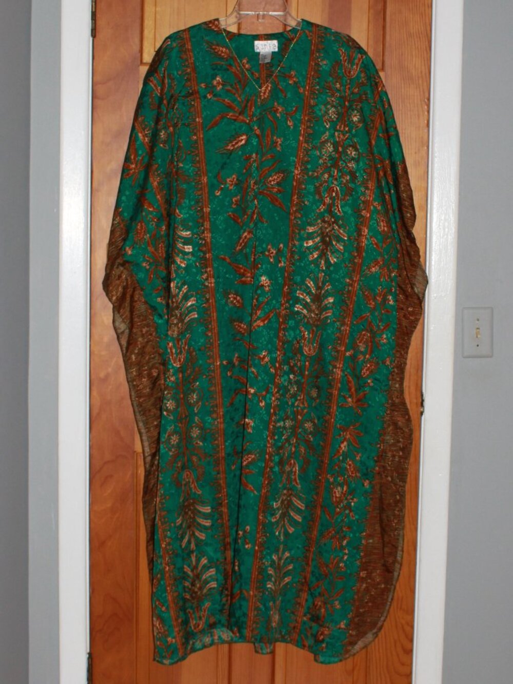 Vintage Sante Multi Print Flowy Maxi Dress